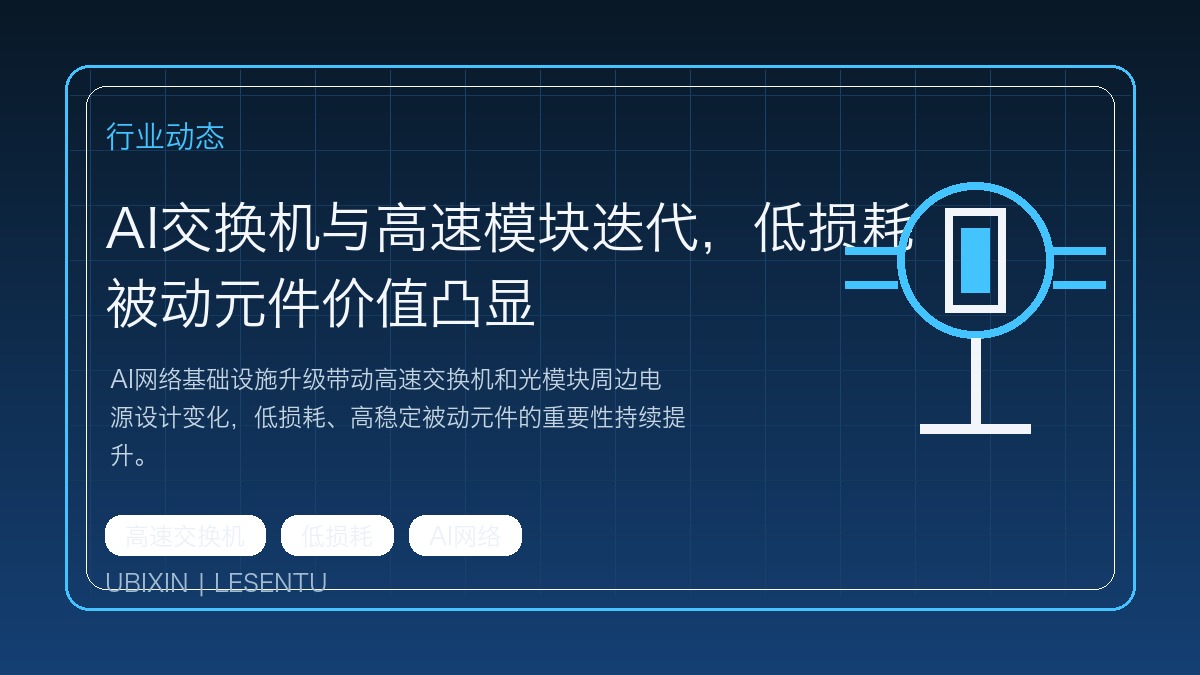 AI交换机与高速模块迭代，低损耗被动元件价值凸显