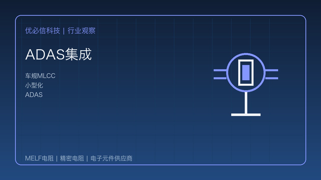 优必信科技解读Murata 0805车规100V MLCC:小尺寸高容值推动ADAS集成