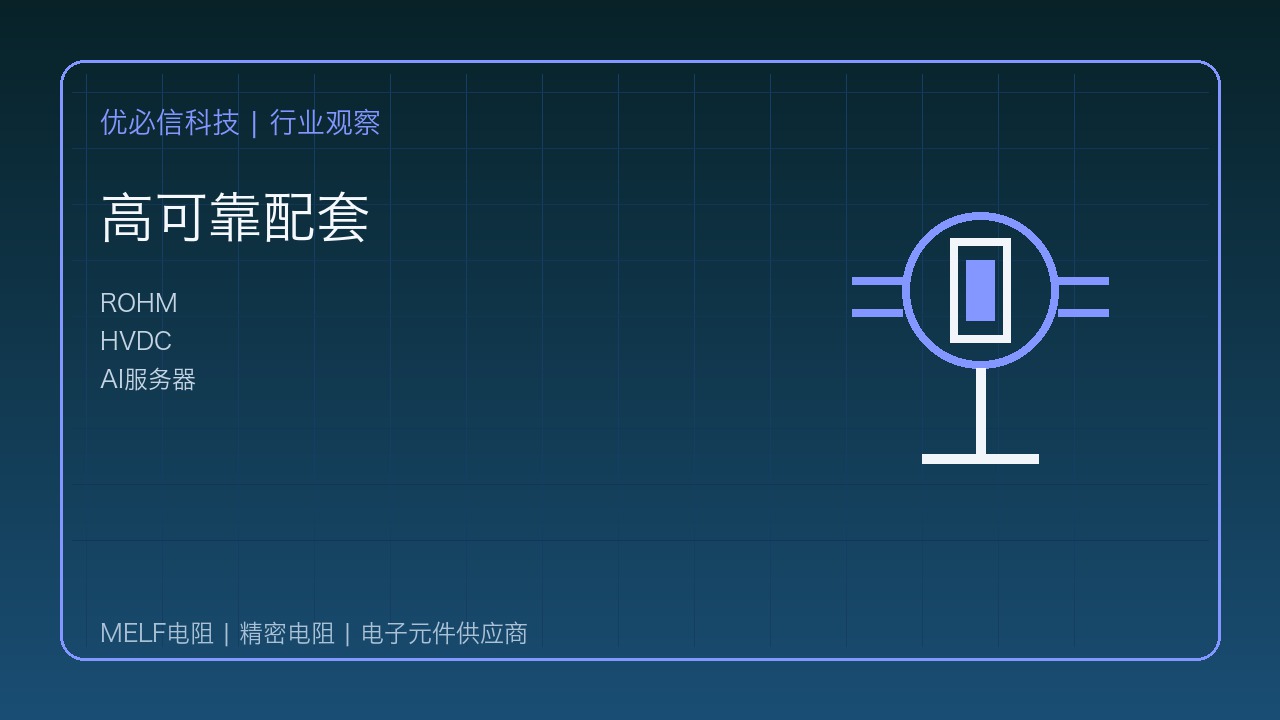 优必信科技关注ROHM AI服务器BBU方案:HVDC架构带动高可靠阻容感需求
